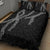 Hawaii Maile Lei Quilt Bed Set Aloha Grayscale Color