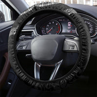 Hawaii Maile Lei Steering Wheel Cover Aloha Grayscale Color LT03 - Polynesian Pride