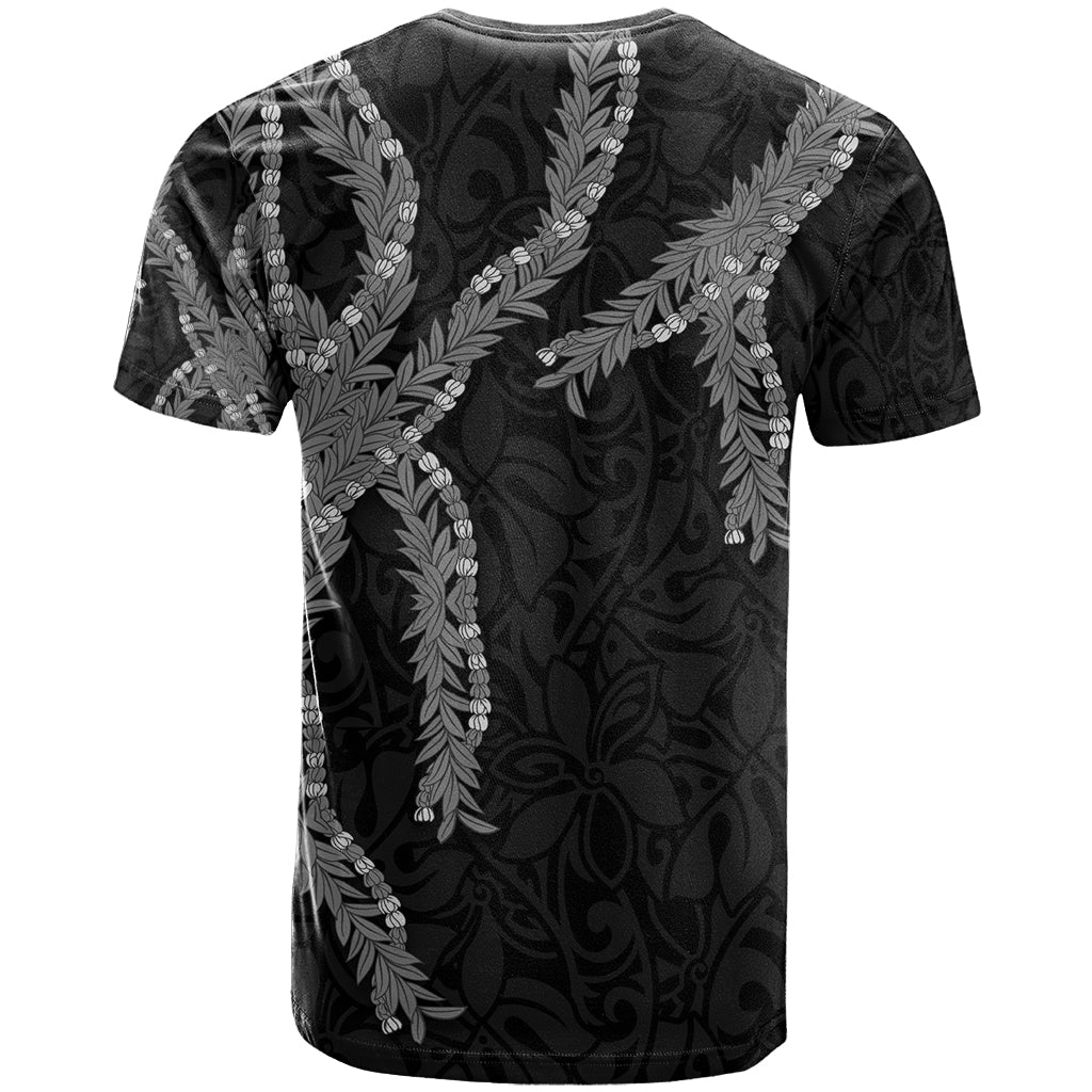 Hawaii Maile Lei T Shirt Aloha Grayscale Color LT03 - Polynesian Pride