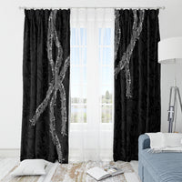 Hawaii Maile Lei Window Curtain Aloha Grayscale Color LT03 - Polynesian Pride