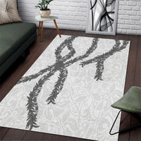 Hawaii Maile Lei Area Rug Aloha The Grey Color LT03 Grey - Polynesian Pride