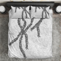 Hawaii Maile Lei Bedding Set Aloha The Grey Color LT03 Grey - Polynesian Pride