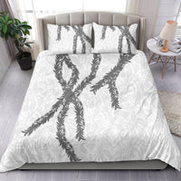 Hawaii Maile Lei Bedding Set Aloha The Grey Color LT03 - Polynesian Pride
