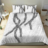 Hawaii Maile Lei Bedding Set Aloha The Grey Color LT03 - Polynesian Pride