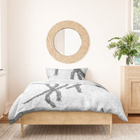 Hawaii Maile Lei Bedding Set Aloha The Grey Color LT03 - Polynesian Pride