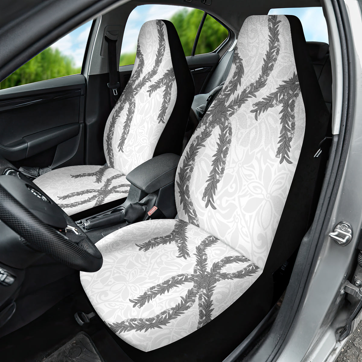 Hawaii Maile Lei Car Seat Cover Aloha The Grey Color LT03 - Polynesian Pride