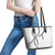 Hawaii Maile Lei Leather Tote Bag Aloha The Grey Color