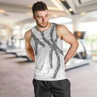 Hawaii Maile Lei Men Tank Top Aloha The Grey Color LT03 Grey - Polynesian Pride