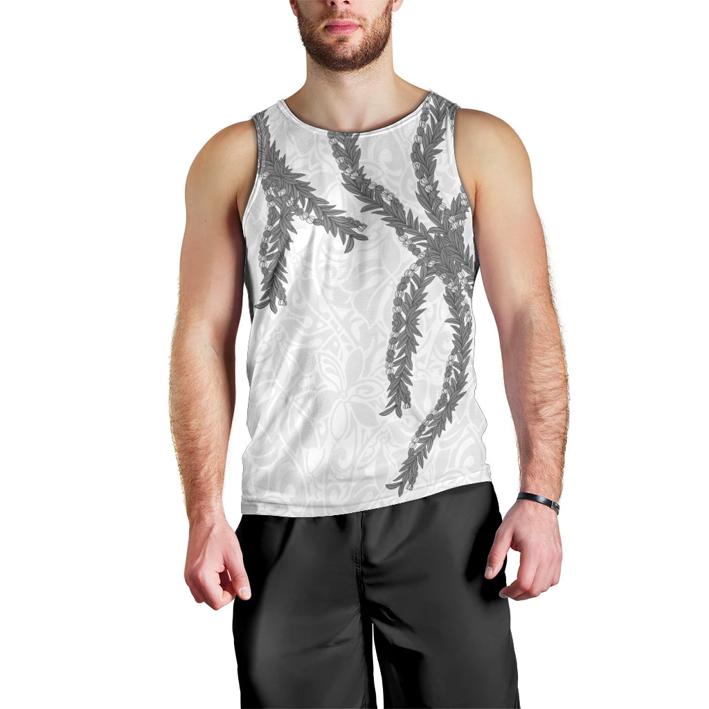 Hawaii Maile Lei Men Tank Top Aloha The Grey Color LT03 - Polynesian Pride
