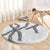 Hawaii Maile Lei Round Carpet Aloha The Grey Color