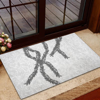 Hawaii Maile Lei Rubber Doormat Aloha The Grey Color LT03 - Polynesian Pride
