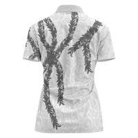 Hawaii Maile Lei Women Polo Shirt Aloha The Grey Color LT03 - Polynesian Pride