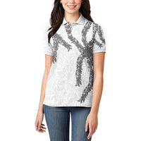 Hawaii Maile Lei Women Polo Shirt Aloha The Grey Color LT03 - Polynesian Pride