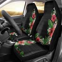 Hawaii Tropical Flowers and Leaves Car Seat Cover Tapa Pattern Colorful Mode LT03 - Polynesian Pride