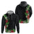 Hawaii Tropical Flowers and Leaves Hoodie Tapa Pattern Colorful Mode