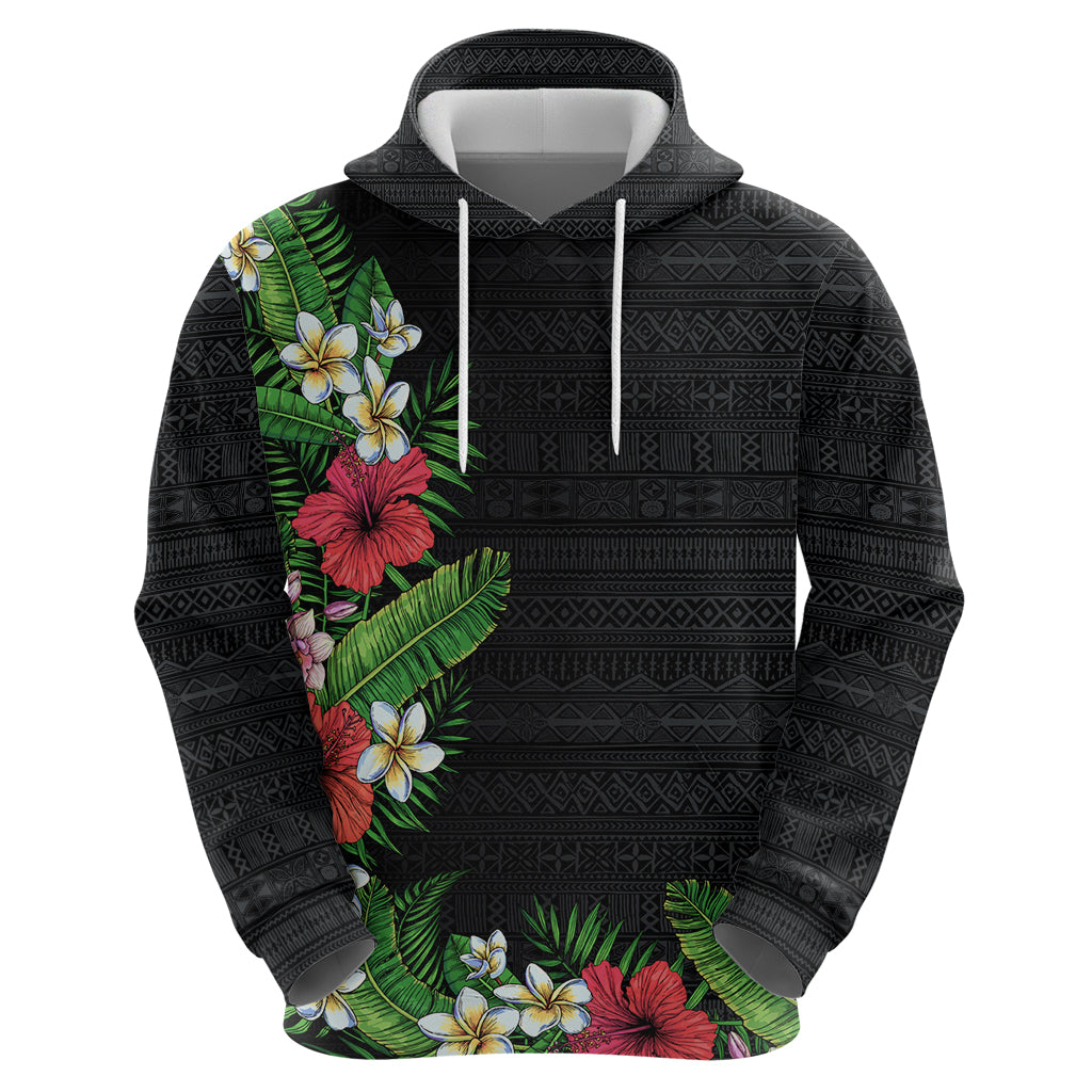 Hawaii Tropical Flowers and Leaves Hoodie Tapa Pattern Colorful Mode LT03 - Polynesian Pride