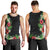 Hawaii Tropical Flowers and Leaves Men Tank Top Tapa Pattern Colorful Mode