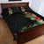 Hawaii Tropical Flowers and Leaves Quilt Bed Set Tapa Pattern Colorful Mode