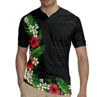 Hawaii Tropical Flowers and Leaves Rugby Jersey Tapa Pattern Colorful Mode LT03 - Polynesian Pride