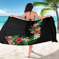 Hawaii Tropical Flowers and Leaves Sarong Tapa Pattern Colorful Mode LT03 - Polynesian Pride