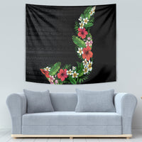 Hawaii Tropical Flowers and Leaves Tapestry Tapa Pattern Colorful Mode LT03 - Polynesian Pride