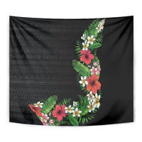 Hawaii Tropical Flowers and Leaves Tapestry Tapa Pattern Colorful Mode LT03 - Polynesian Pride