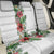 Hawaii Tropical Flowers and Leaves Back Car Seat Cover Tapa Pattern White Mode