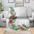 Hawaii Tropical Flowers and Leaves Blanket Tapa Pattern White Mode