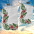 Hawaii Tropical Flowers and Leaves Garden Flag Tapa Pattern White Mode