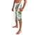 Hawaii Tropical Flowers and Leaves Lavalava Tapa Pattern White Mode