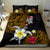 Hawaii Turtle and Tropical Flower Bedding Set Polynesian Pattern