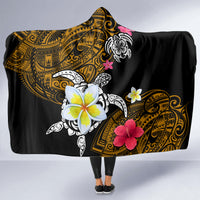 Hawaii Turtle and Tropical Flower Hooded Blanket Polynesian Pattern LT03 - Polynesian Pride