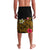 Hawaii Turtle and Tropical Flower Lavalava Polynesian Pattern