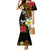 Hawaii Turtle and Tropical Flower Mermaid Dress Polynesian Pattern