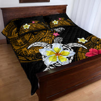 Hawaii Turtle and Tropical Flower Quilt Bed Set Polynesian Pattern LT03 - Polynesian Pride