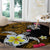 Hawaii Turtle and Tropical Flower Round Carpet Polynesian Pattern