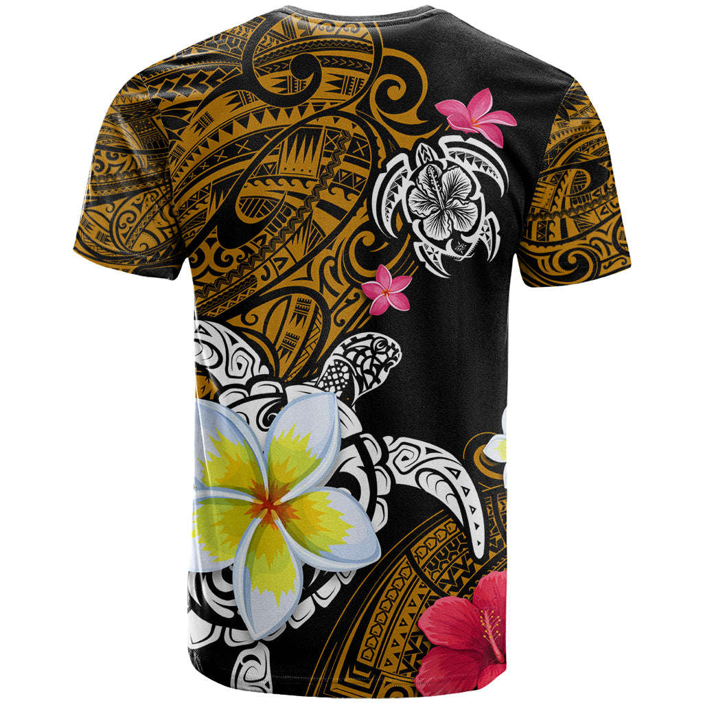 Hawaii Turtle and Tropical Flower T Shirt Polynesian Pattern LT03 - Polynesian Pride