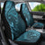 Hawaiian Manta Ray and Polynesian Tribal Tattoo Car Seat Cover Turquoise Color LT03