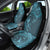 Hawaiian Manta Ray and Polynesian Tribal Tattoo Car Seat Cover Turquoise Color LT03