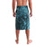 Hawaiian Manta Ray and Polynesian Tribal Tattoo Lavalava Turquoise Color LT03