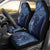 Hawaiian Manta Ray and Polynesian Tribal Tattoo Car Seat Cover Dark Navy Color LT03