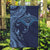 Hawaiian Manta Ray and Polynesian Tribal Tattoo Garden Flag Dark Navy Color LT03