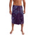 Hawaiian Manta Ray and Polynesian Tribal Tattoo Lavalava Purple Color LT03