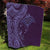 Hawaiian Manta Ray and Polynesian Tribal Tattoo Quilt Purple Color LT03