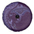 Hawaiian Manta Ray and Polynesian Tribal Tattoo Spare Tire Cover Purple Color LT03