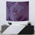 Hawaiian Manta Ray and Polynesian Tribal Tattoo Tapestry Purple Color LT03