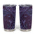 Hawaiian Manta Ray and Polynesian Tribal Tattoo Tumbler Cup Purple Color