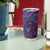 Hawaiian Manta Ray and Polynesian Tribal Tattoo Tumbler Cup Purple Color