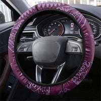 Hawaiian Manta Ray and Polynesian Tribal Tattoo Steering Wheel Cover Pink Color LT03 - Polynesian Pride