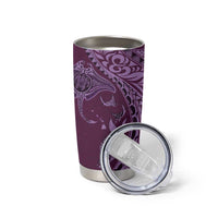 Hawaiian Manta Ray and Polynesian Tribal Tattoo Tumbler Cup Pink Color LT03 - Polynesian Pride
